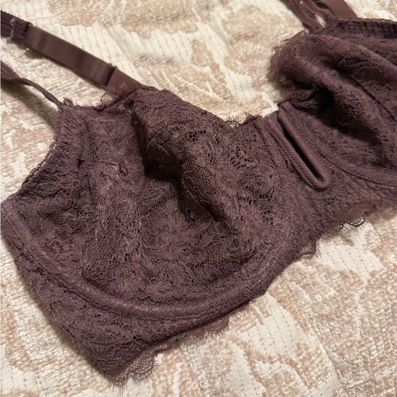 SOLD: Auden Unlined Balconette Bra Mauve 40C - Picture 3 of 9
